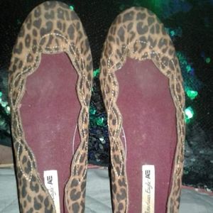 Cheetah print flats